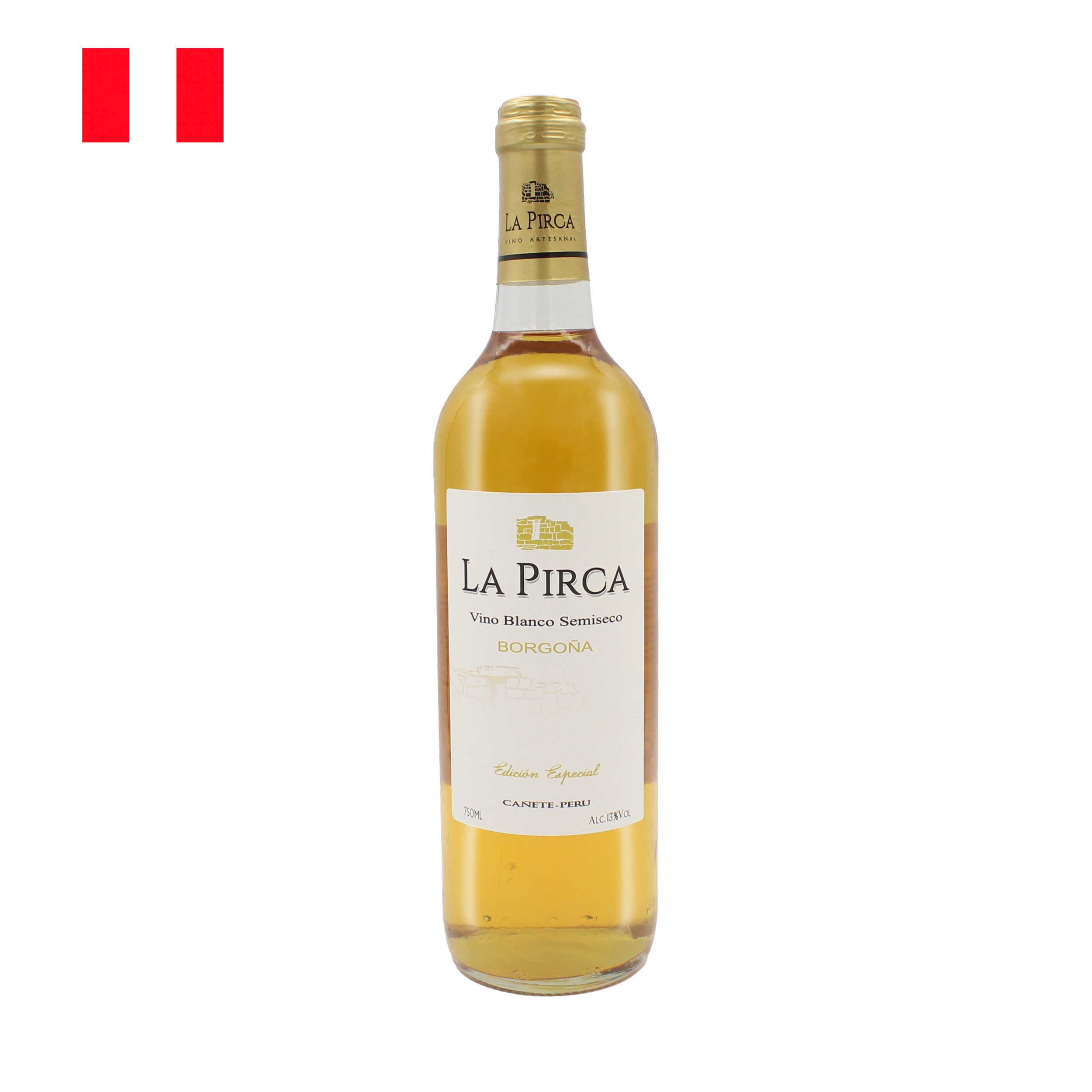 Vino La Pirca Borgoña Blanco Semiseco 750 ML