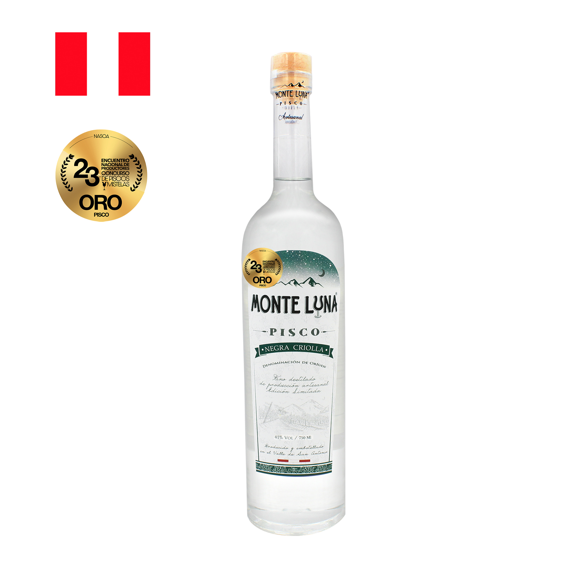 Pisco Monte Luna Negra Criolla 750 ML