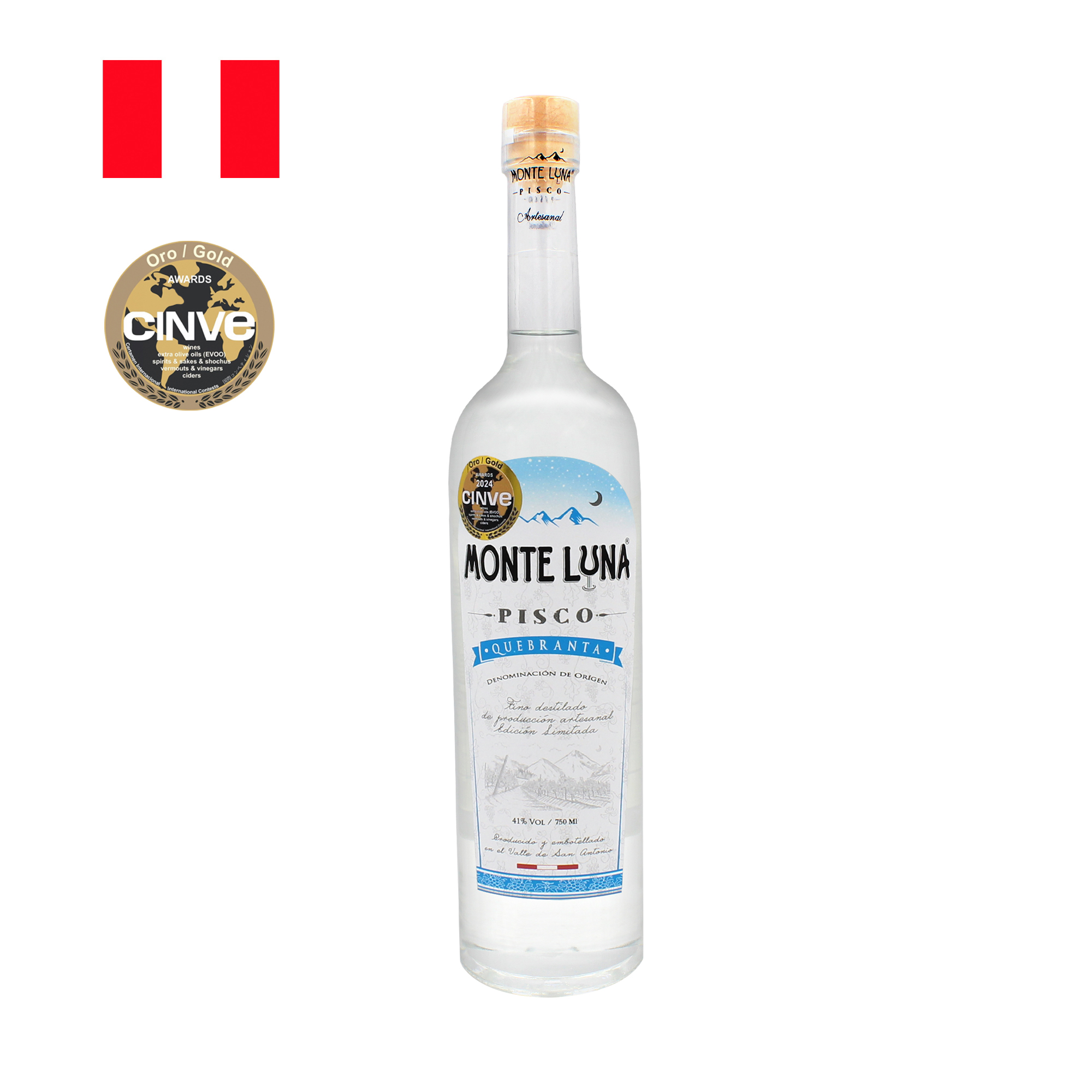 Pisco Monte Luna Quebranta 750 ML