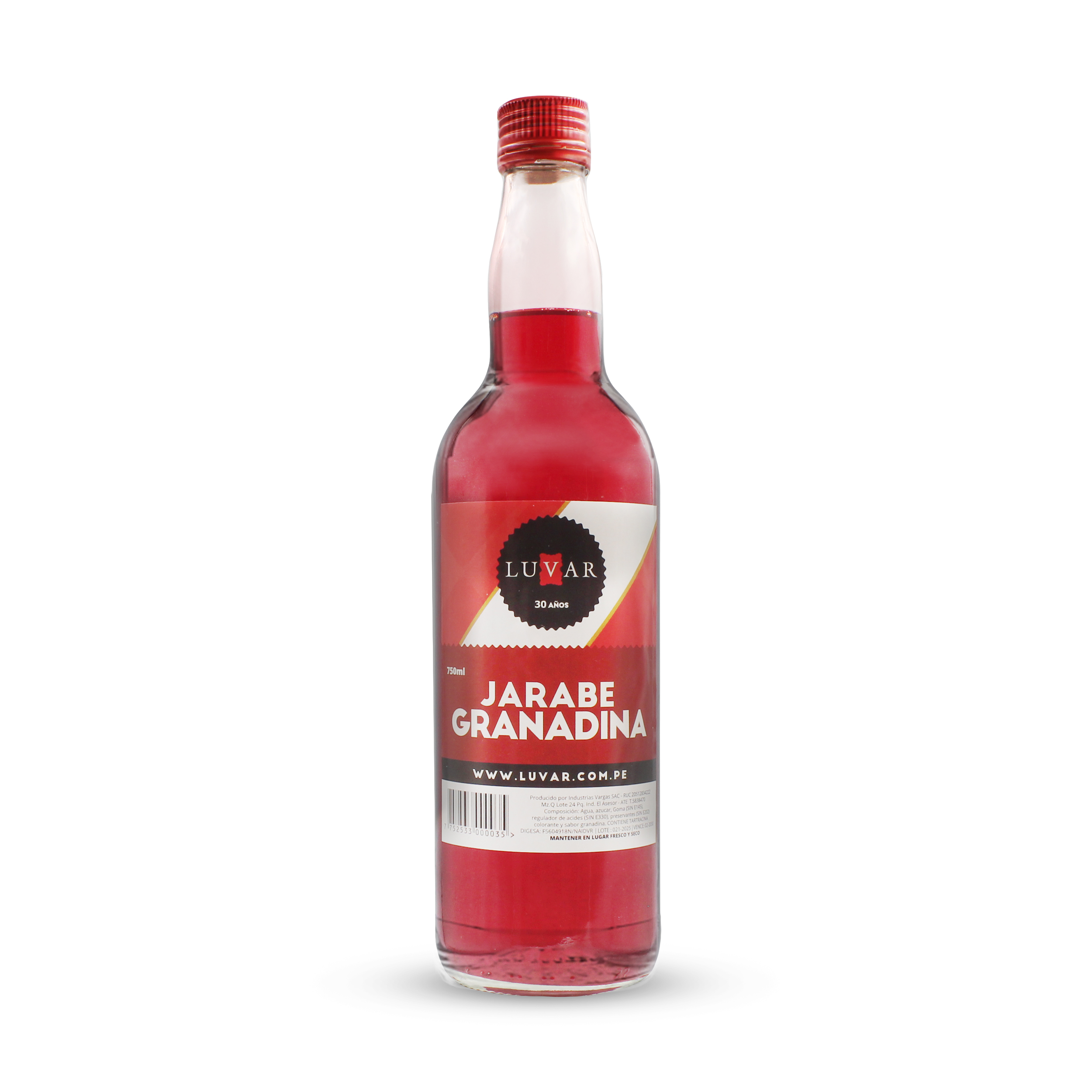 Jarabe de Granadina Luvar 750 ML