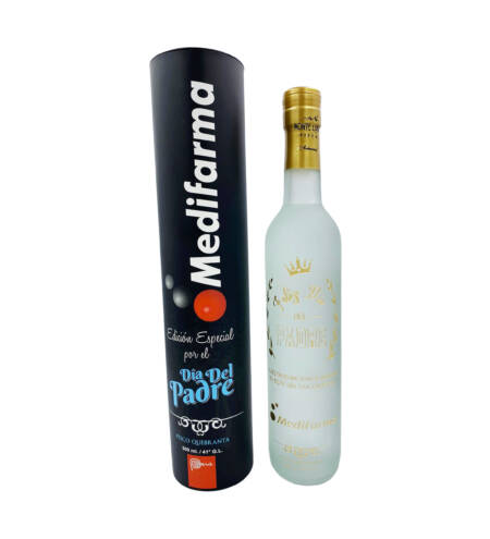 Pisco Personalizado Tallado C/ Tubular 500 ML