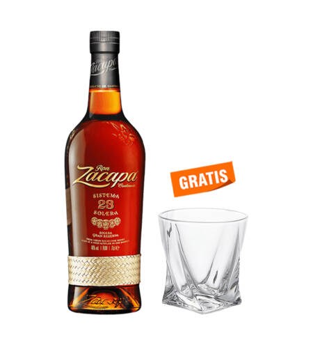 Ron Zacapa Gran Reserva 23 años 750 ml + Vaso Espiral GRATIS