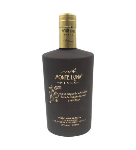 Pisco Monte Luna Personalizado Mosto Verde Acholado 500 ML