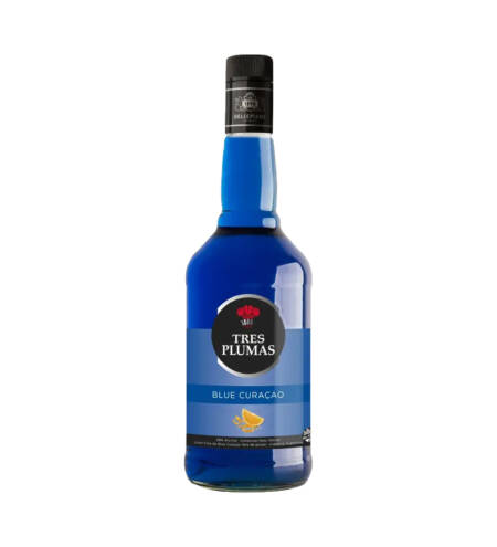 Licor Tres Plumas Curacao Blue 700 ML