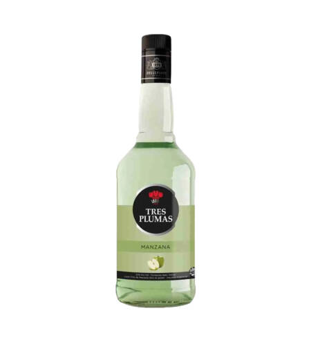 Licor Tres Plumas Manzana 700ML