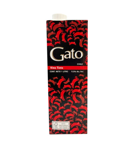 Vino Tinto Gato Negro Tetra Pack 1 Litro