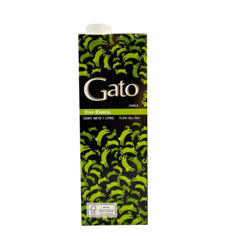 Vino Blanco Gato Negro Tetra Pack 1 Litro