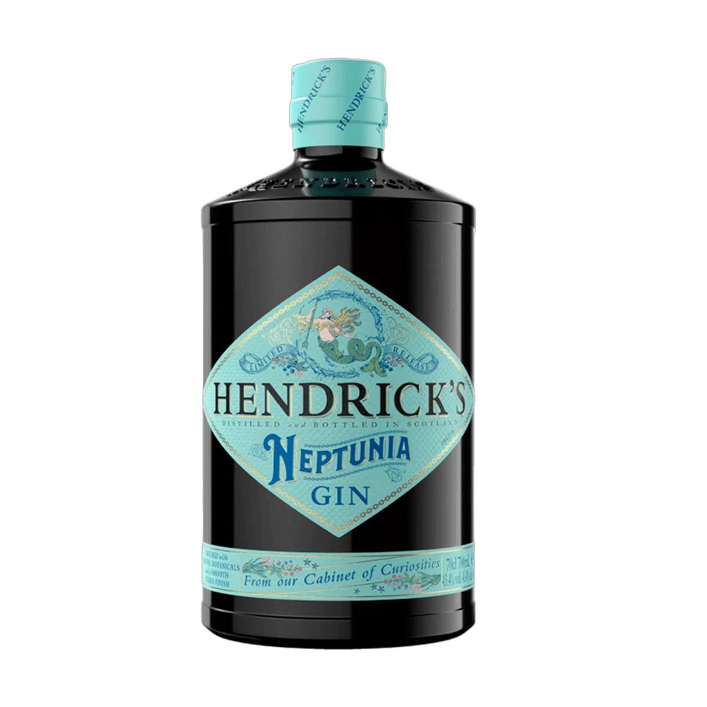 Gin Hendricks Neptunia 700ml ginebra premium escocesa edición limitada