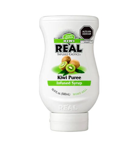 Real Kiwi Puree Infused Syrup 500 ml Puré de Kiwi para Coctelería