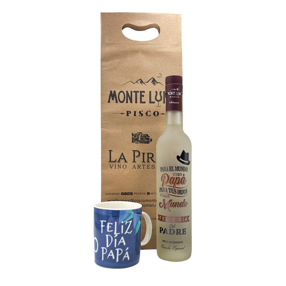 Pisco Monte Luna Día del Padre + Taza Gratis