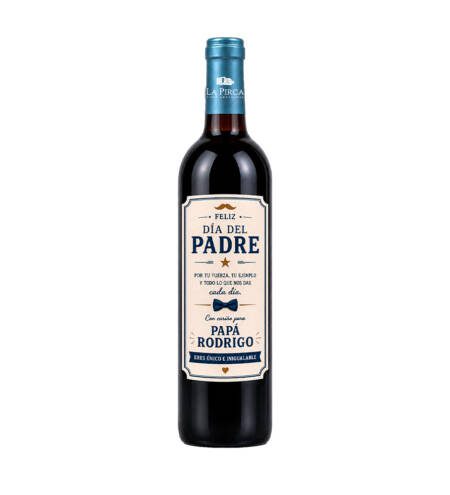 Vino Personalizado La Pirca Quebranta Seco Día del Padre 750ml