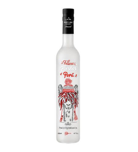 Pisco Personalizado Colección Fauna del Perú Llama 500 ml Quebranta Monte Luna