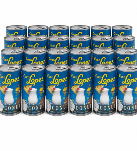 Crema de Coco López Pack x24 latas de 425 g para Piña Colada y coctelería profesional