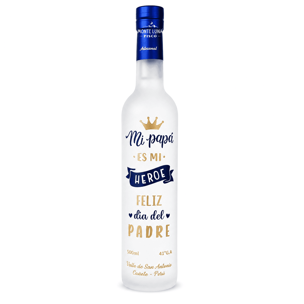 Pisco Personalizado Día del Padre con Tubular 500 ml - Imagen 2