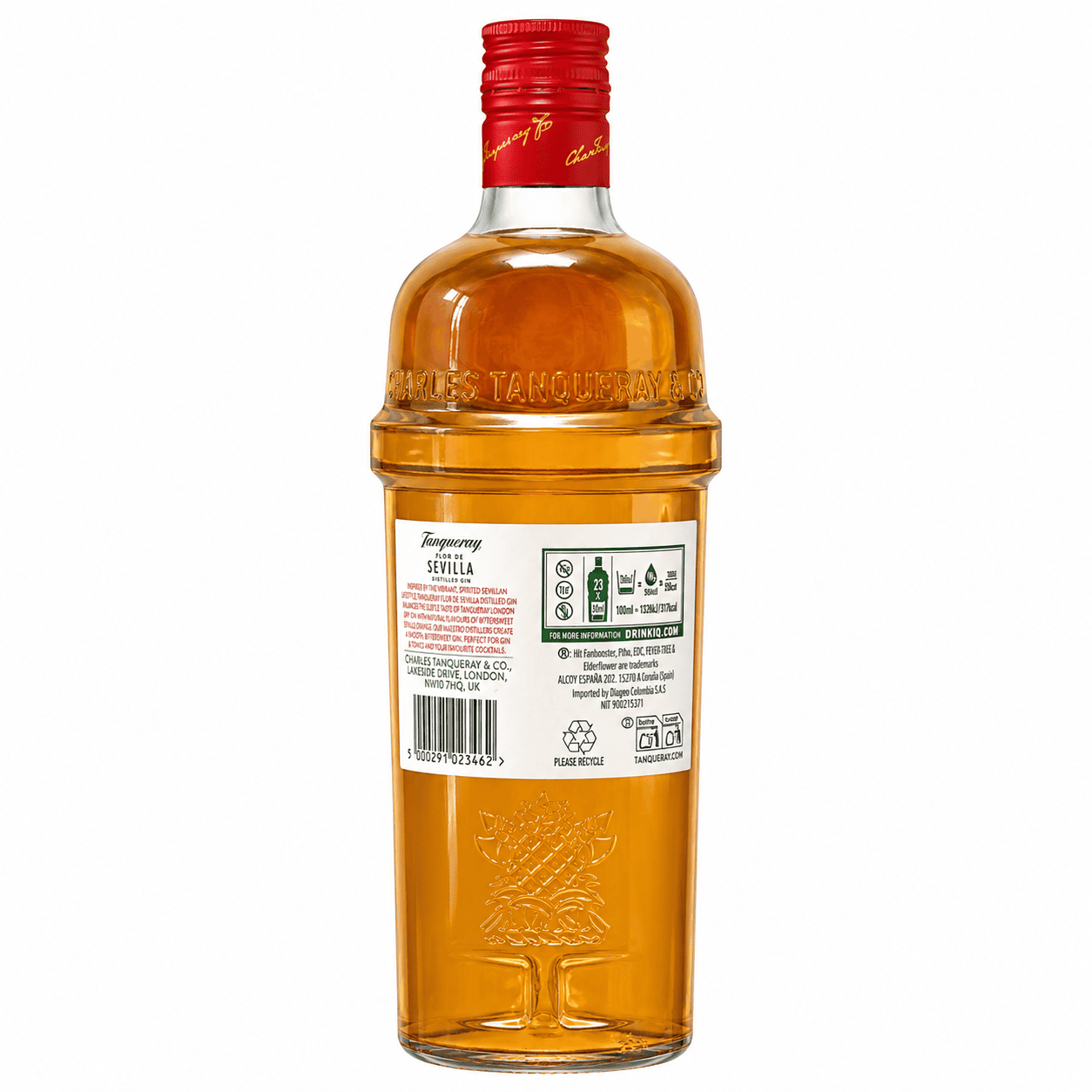Tanqueray Sevilla 700 ml vista posterior