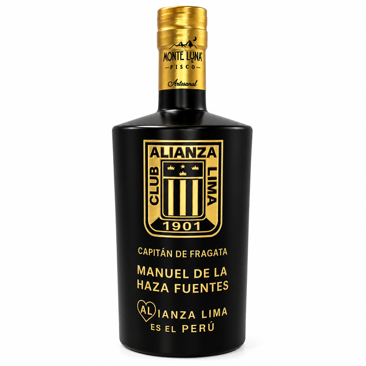 Pisco Personalizado Alianza Lima + Caja Premium y Portacelular - Imagen 3