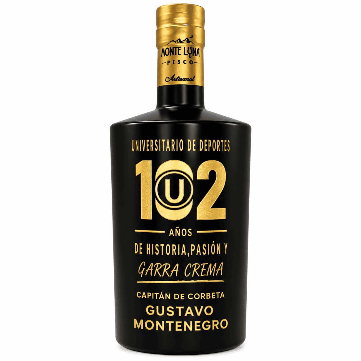 Pisco personalizado Universitario de Deportes Monte Luna