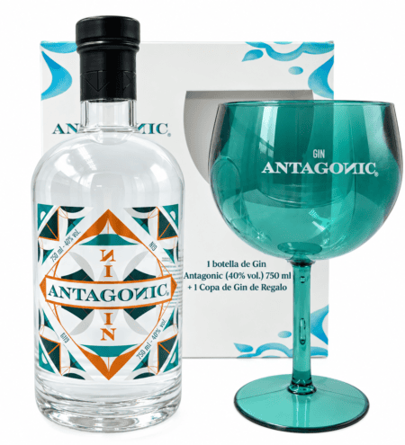 Gin Antagonic 750 ml + Copa de Gin de Regalo