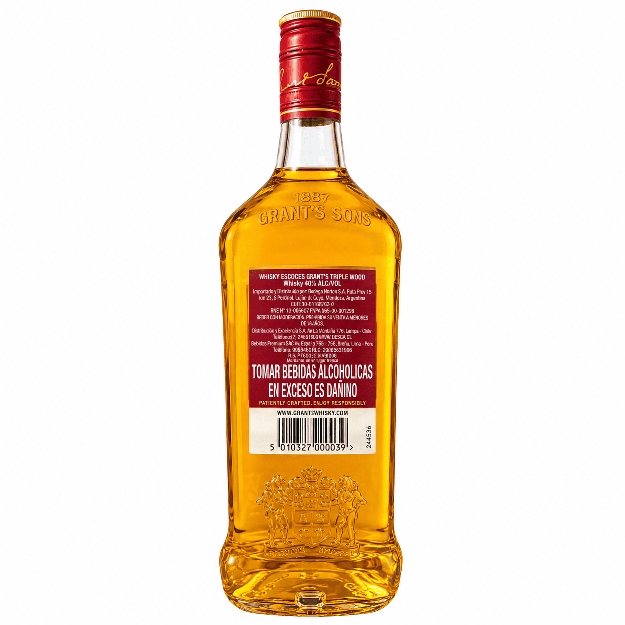 Whisky Grants Triple Wood 1 Litro congtraetiqueta
